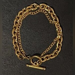 Ellie Vail Double Gold Chain Bracelet
